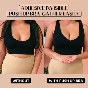 Freelywear® Gathering and lifting reusable perfect invisible breast patch -black