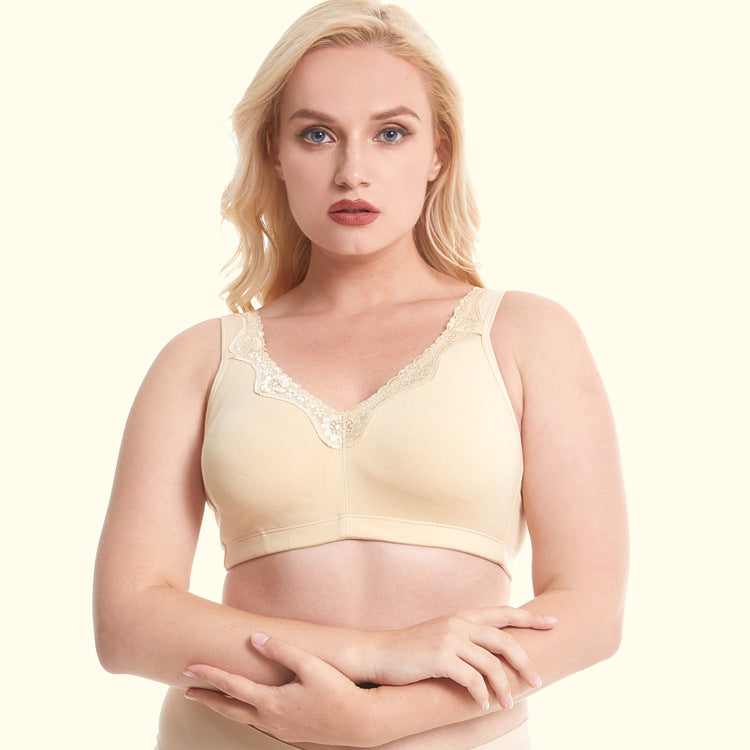 FW® Plus Size Soft Cotton Full Coverage Breathable bra