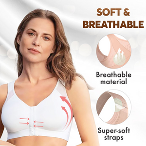 FW®Women's 18-Hour Front Closure Wireless Back Support Posture Full Coverage Bra(BUY ONE GET TWO FREE)