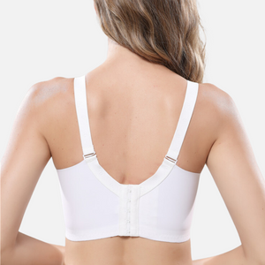 Lace Large Size Push-Up Bra Smooths Fat-White