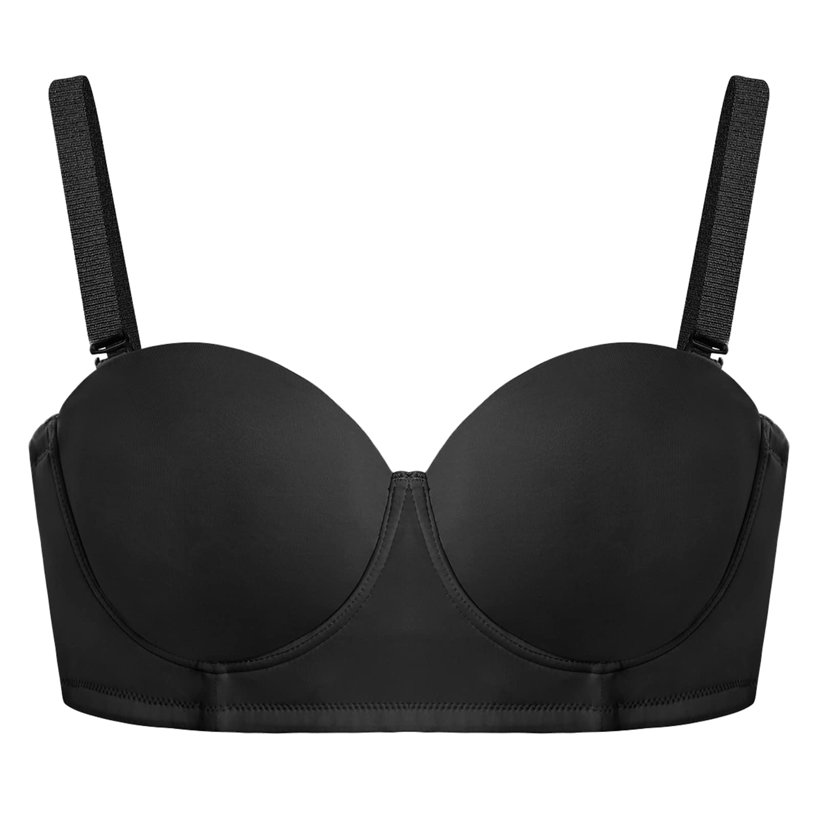 Freelywear® Undercover Curves Multi-way Strapless Bra-Black