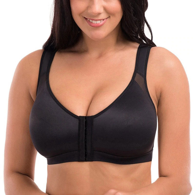 FW®-Front Closure Posture Wireless Back Support Full Coverage Bra (BUY 1 GET 2 FREE)-Black
